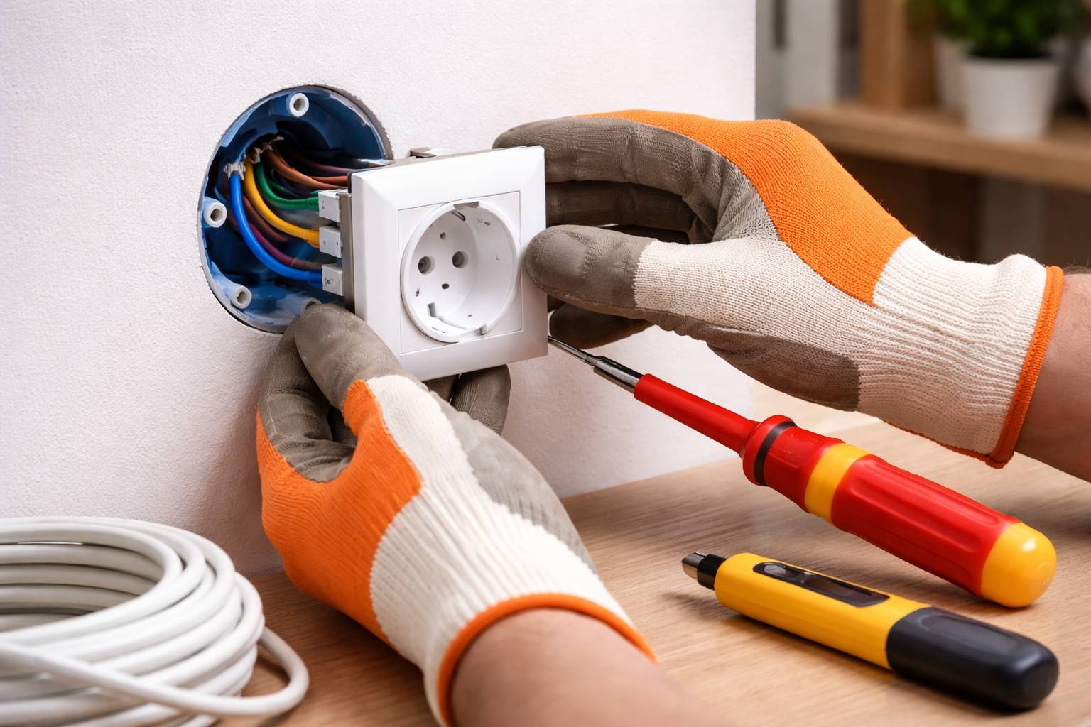 Cómo cambiar un enchufe o interruptor: herramientas, cableado básico y seguridad