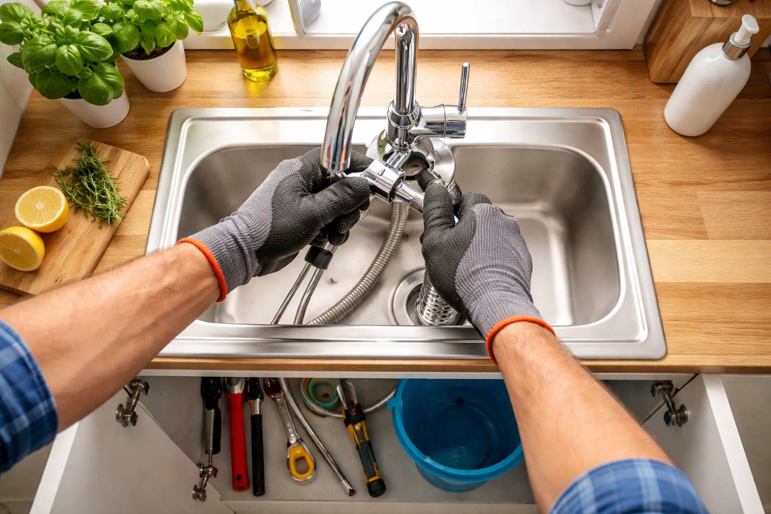 Cómo cambiar un grifo de cocina paso a paso (sin llamar al fontanero)