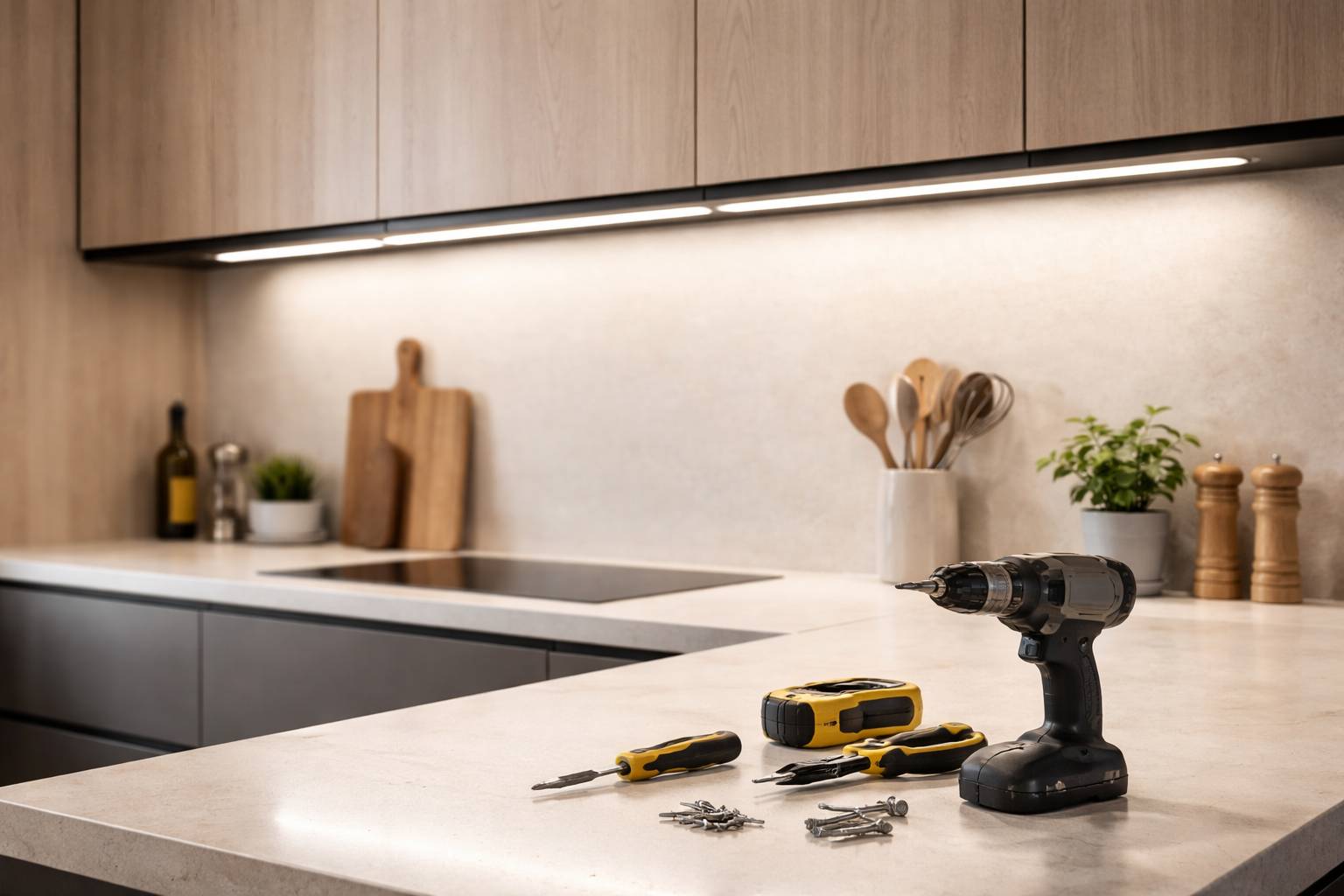 Cómo instalar una tira LED con perfil de aluminio: iluminación limpia en cocina, salón o muebles