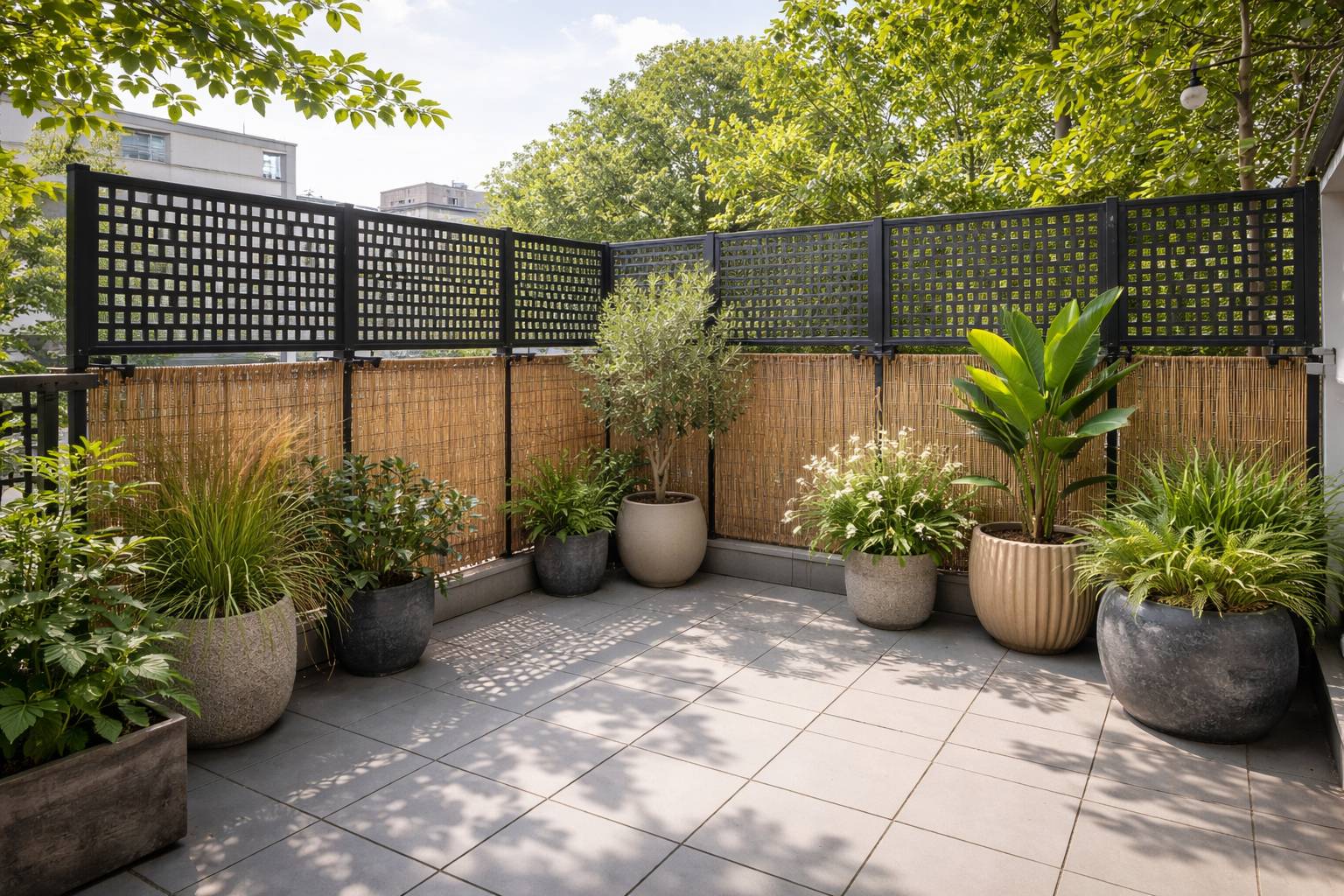 Terraza más privada: cómo colocar celosías, cañizo o paneles sin obra (y que aguanten el viento)